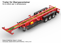 Trailer für Überseecontainer